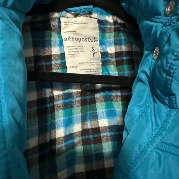 Aeropostale ocean blue quilted women’s sleeveless vest - Picture 6 of 8